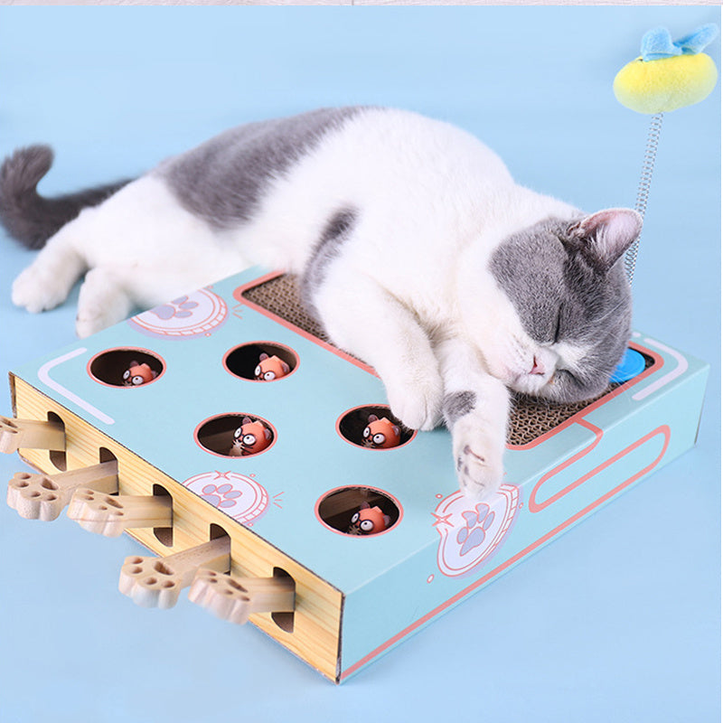 Whack-a-mole kattenspeelgoed interactief 3 spellen in 1 speeltje
