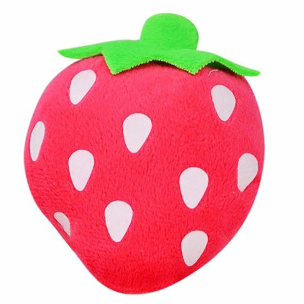 Pluche knuffel speelgoed aardbei veilig kauwen Daily Paw