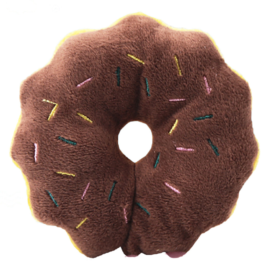 Pluche knuffel speelgoed donut veilig kauwen Daily Paw