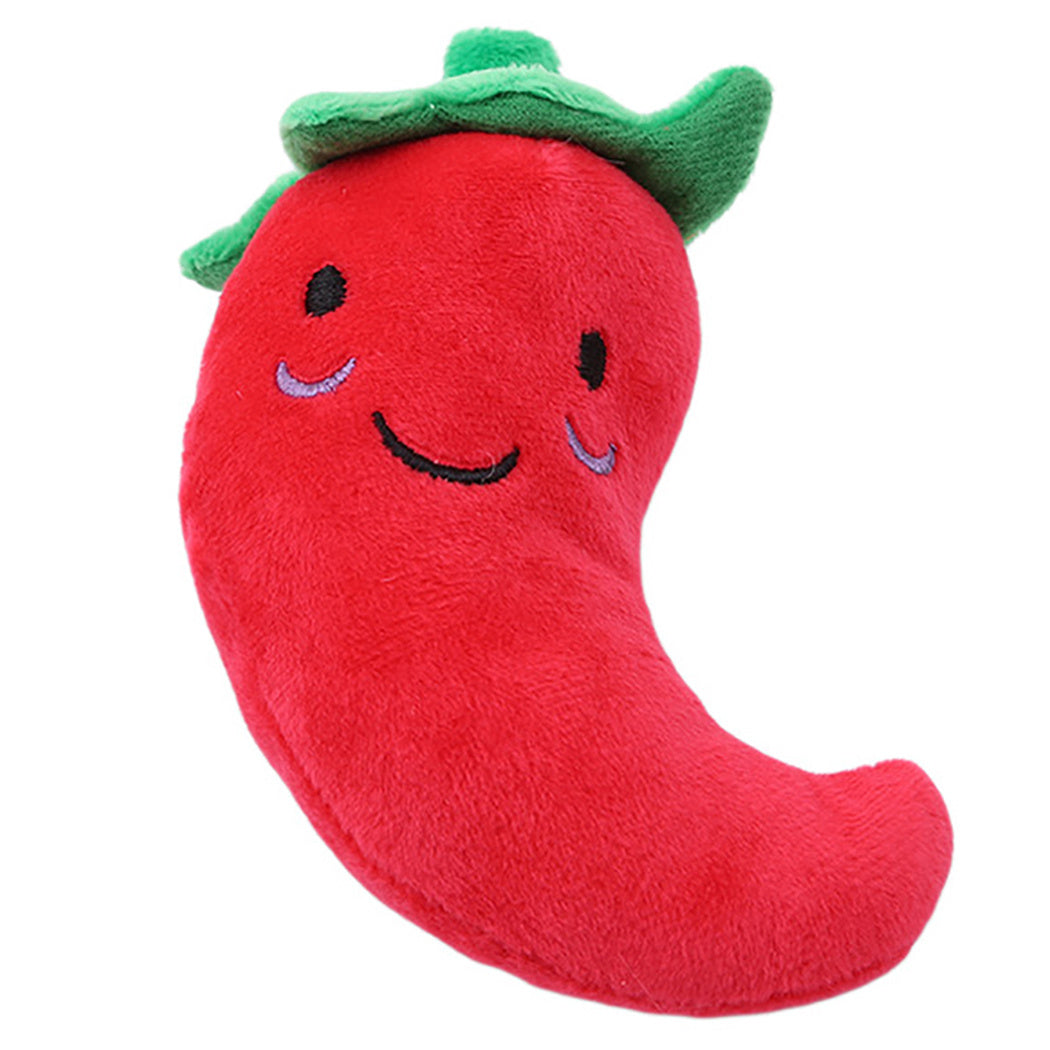 Pluche knuffel speelgoed chilipeper veilig kauwen Daily Paw