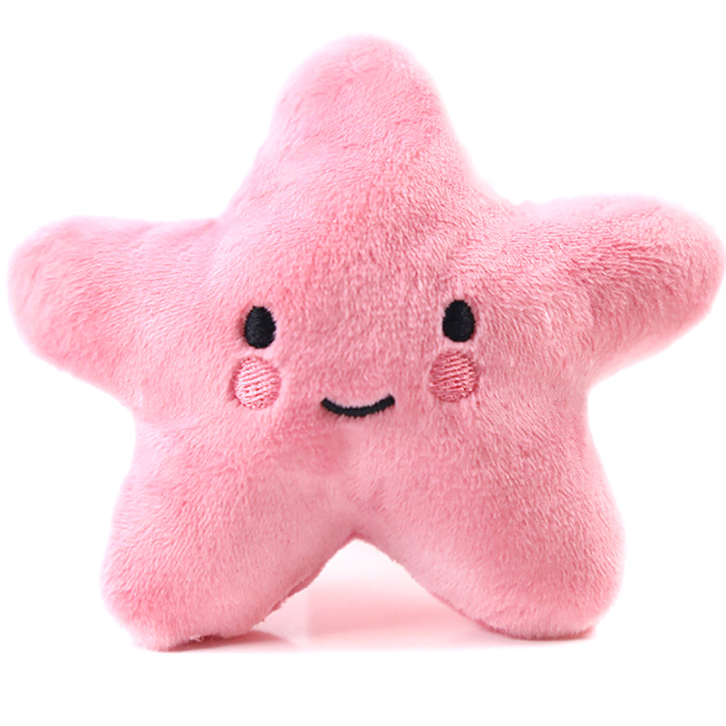 Pluche knuffel speelgoed roze ster veilig kauwen Daily Paw