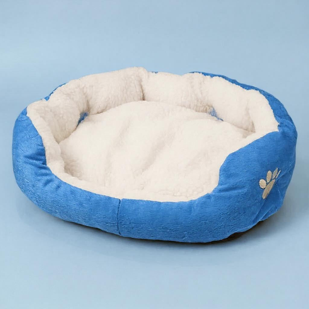 Wasbaar huisdierbed blauw 60x50cm comfortabel Nederland