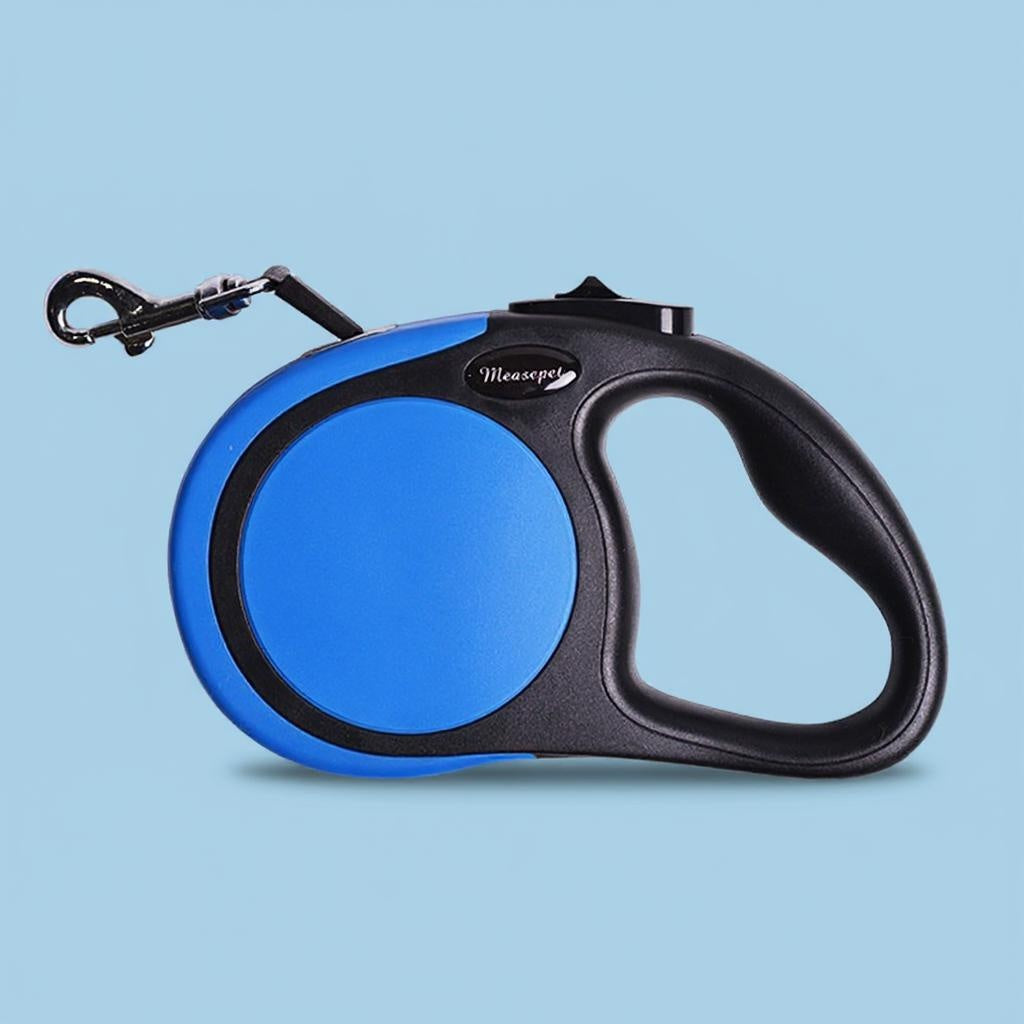 Intrekbare hondenriem blauw automatische riem honden Daily Paw