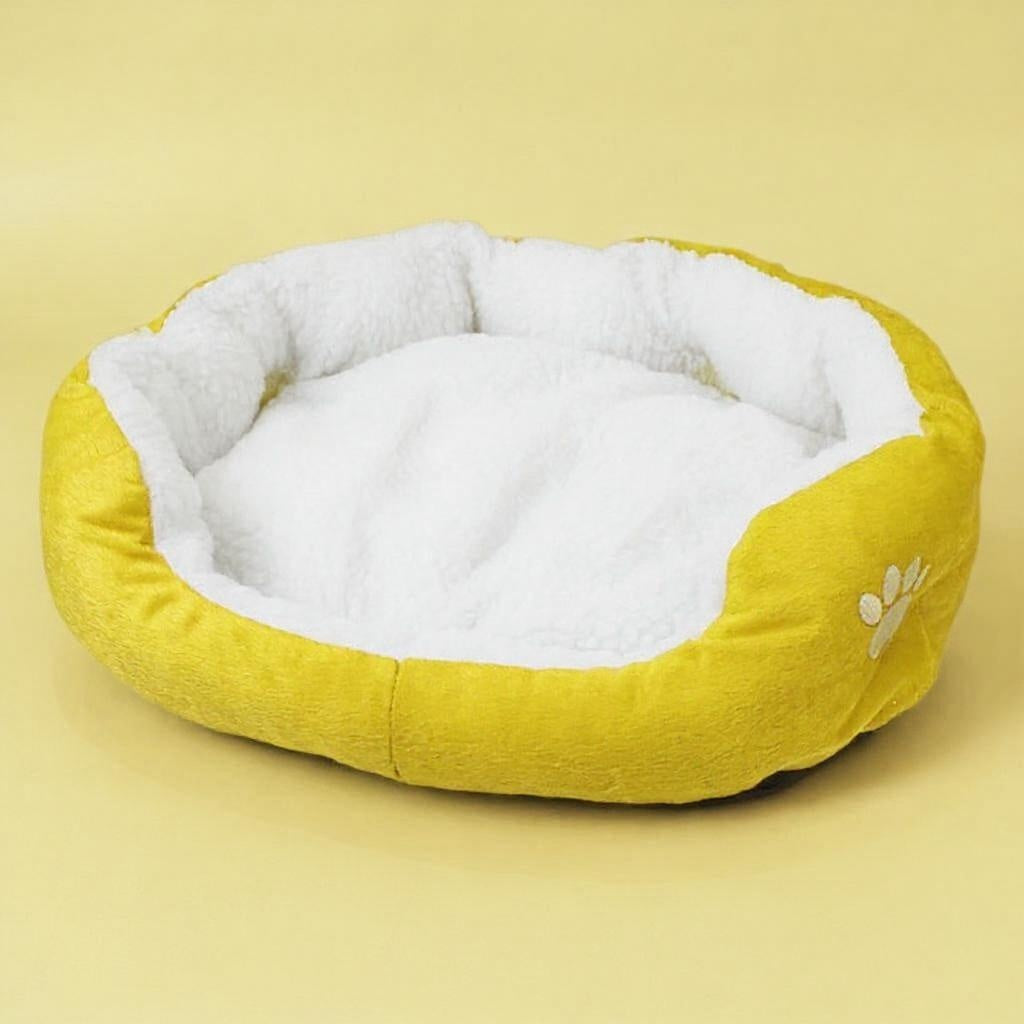 Wasbaar huisdierbed geel 50x40cm machine wasbaar Nederland