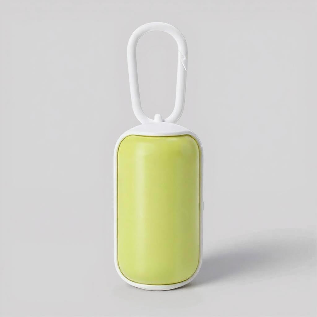 Draagbare afvalbox geel wit honden accessoire Daily Paw