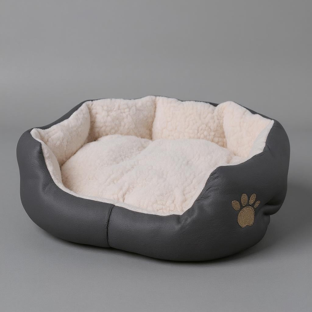 Wasbaar huisdierbed grijs 60x50cm comfortabel Daily Paw Nederland