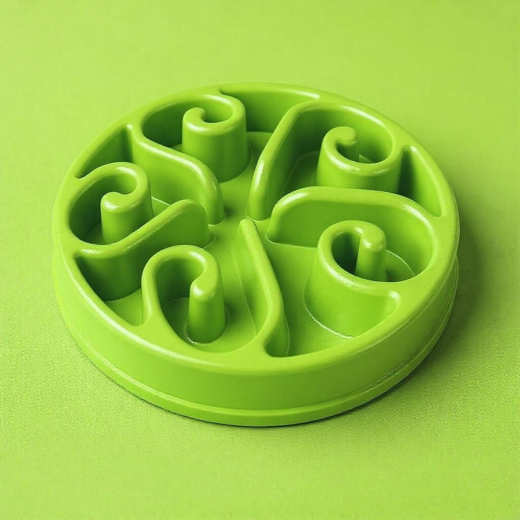 Slow Feeder voerkom groen swirl ontwerp honden katten Nederland