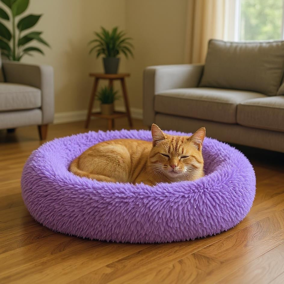 Kalmerend donut huisdierenbed luxe comfort bezorgde huismaatjes Daily Paw