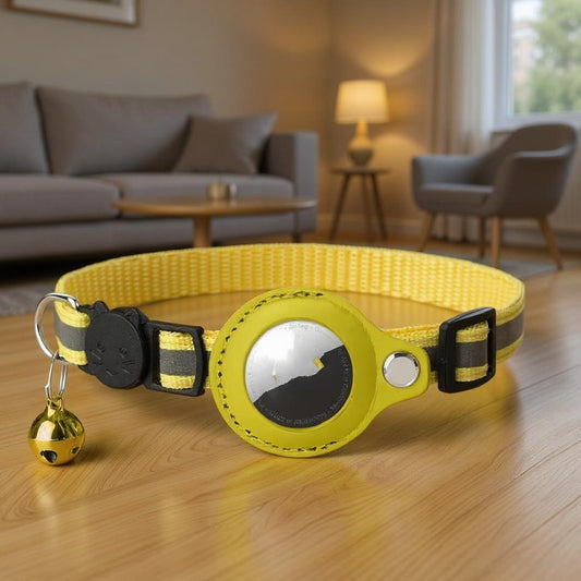 Kattenhalsband met AirTag-houder