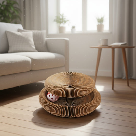 Karton Katten Speel- en Krabcirkel