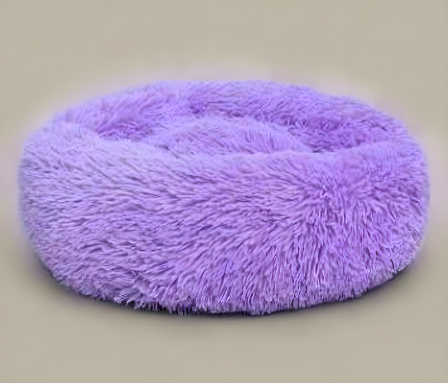 Kalmerend donut huisdierenbed paars luxe comfort Daily Paw Nederland