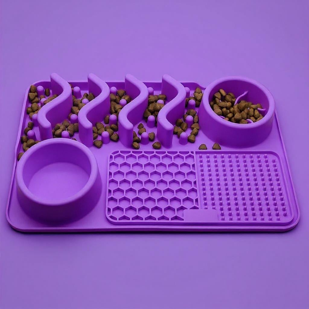 Siliconen likmat paars klein veilig praktisch Daily Paw