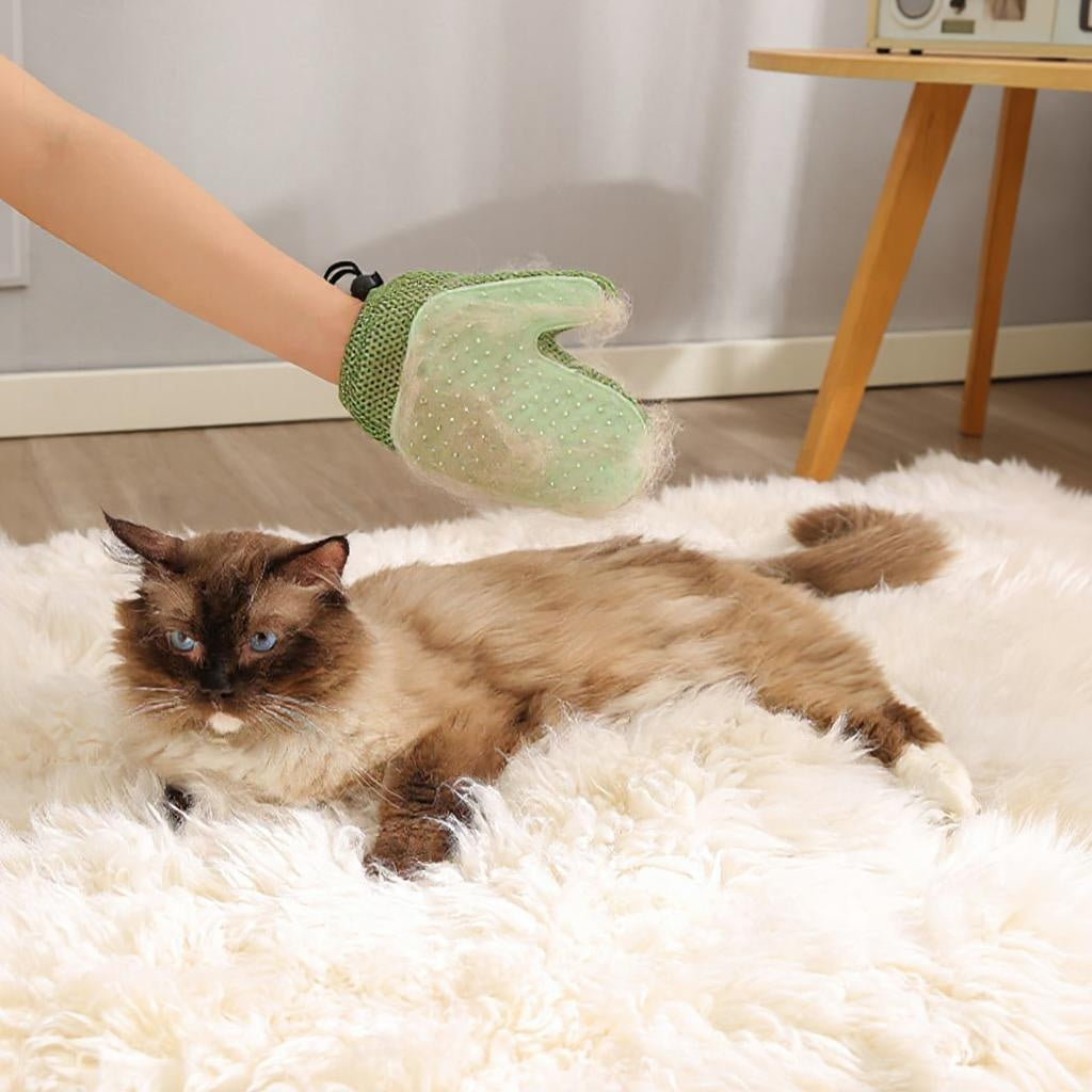 Verzorgingshandschoen huisdieren 2-in-1 kammen masseren Daily Paw Nederland