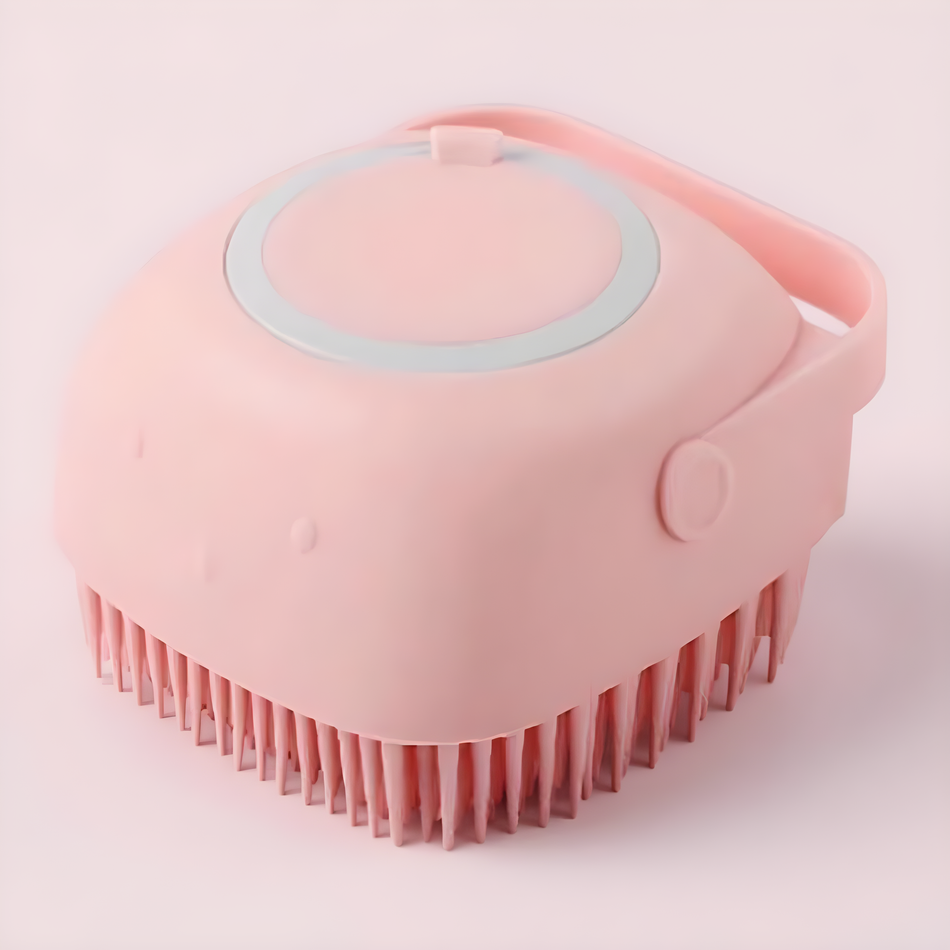 Bad- massageborstel roze vierkant praktisch baden Daily Paw Nederland