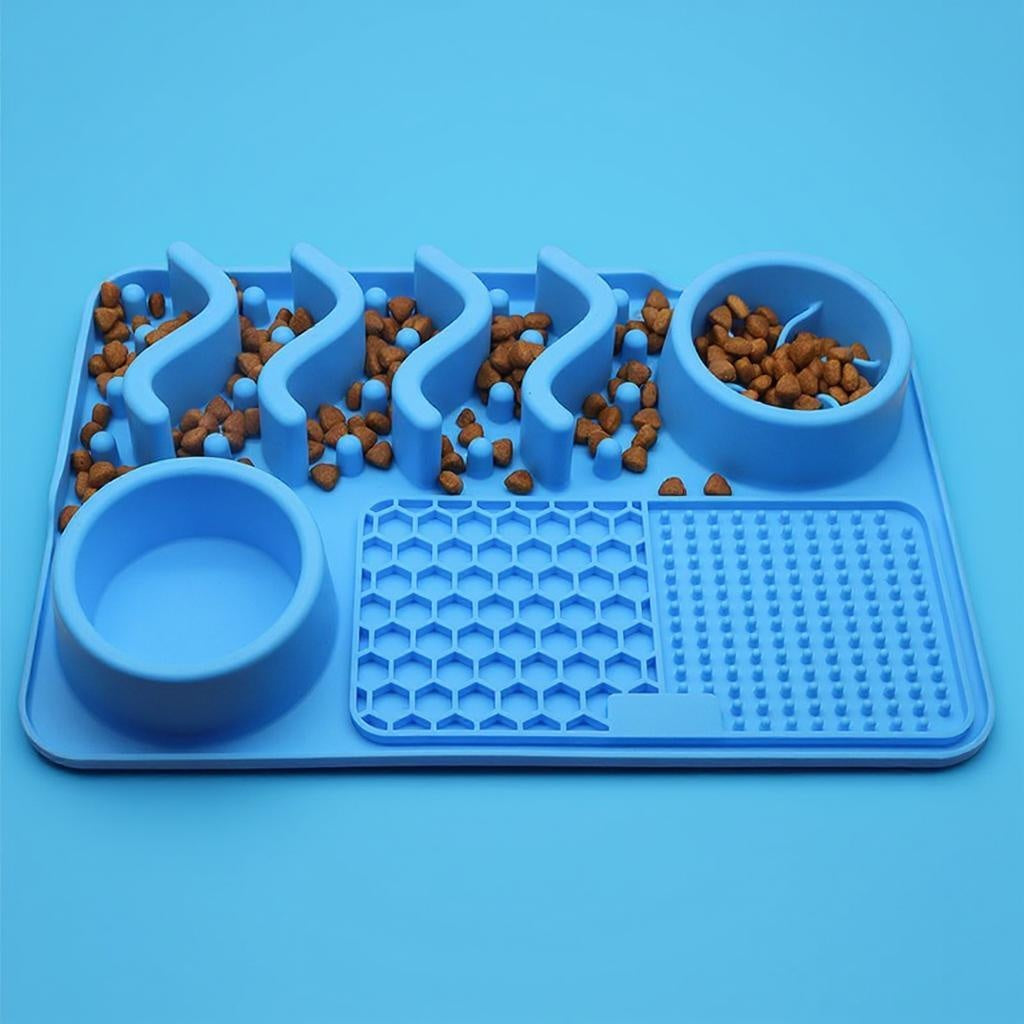 Siliconen likmat blauw klein ontspannend ritueel Daily Paw
