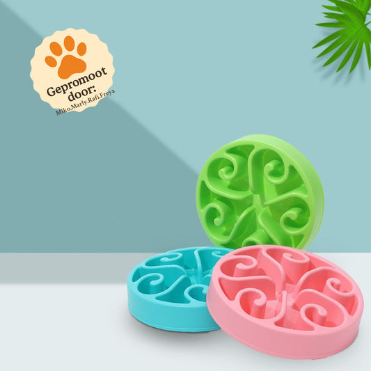 Slow Feeder voerkom promo gezond eten geen schrokken Daily Paw
